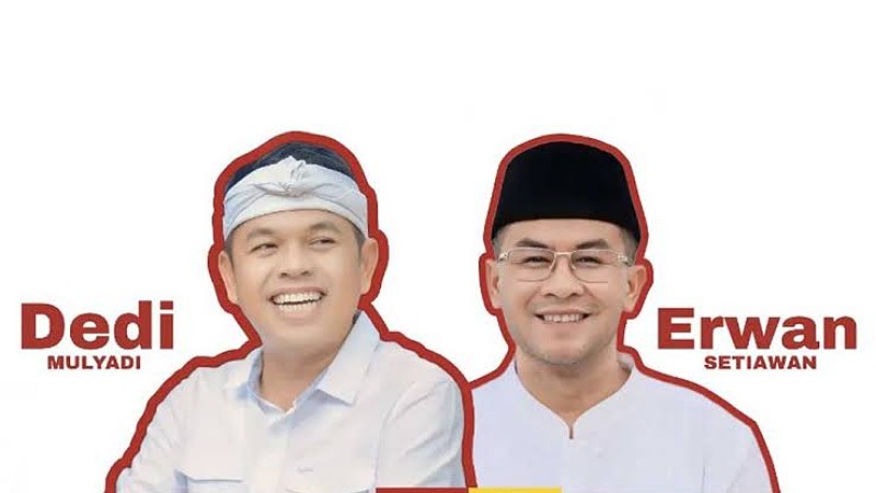 Gubernur jeng Wakil Gubenur Jawa Barat, Dedi Mulyadi - Erwan Setiawan. -