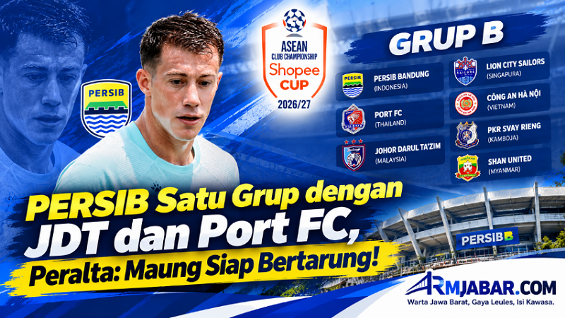 PERSIB Satu Grup dengan JDT dan Port FC, Peralta: Maung Siap Bertarung!