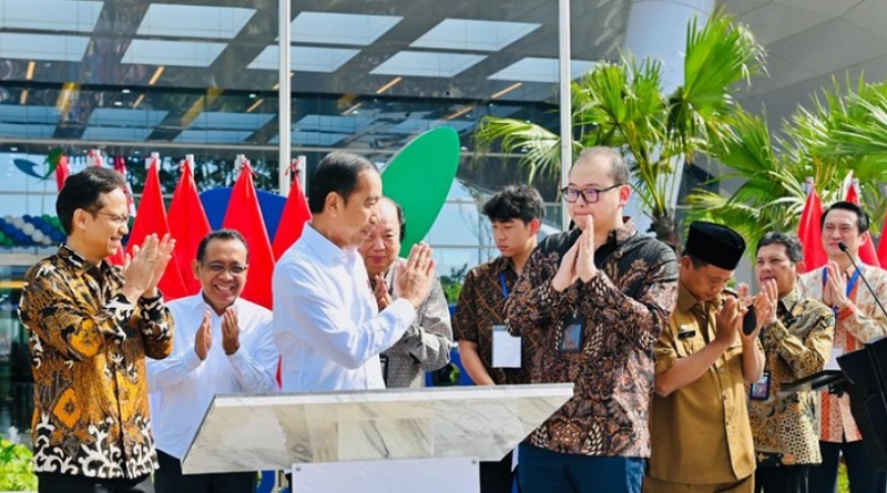 Presiden Jokowi saat meresmikan Mayapada Hospital Bandung di Jalan Terusan Buah Batu No. 5, Kota Bandung, Jawa Barat, Senin (6/3)/ BPMI Setpres