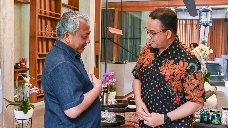 Presiden PKS Ahmad Syaikhu Berkunjung ke Kediaman Anies Baswedan. (Foto: PKS.id)