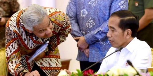 Presiden Joko Widodo dengan Gubernur Jateng Ganjar Pranowo dalam salah satu kesempatan/Repro