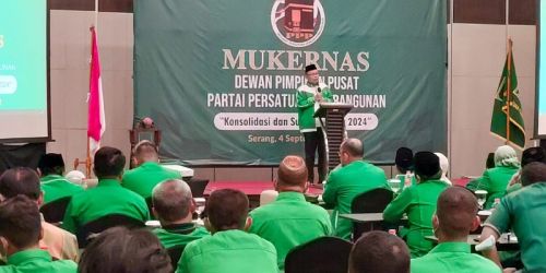 Mukernas PPP di Kota Serang, Majelis Tinggi PPP sepakat memberhentikan Suharso Monoarfa dari Ketum PPP/Ist