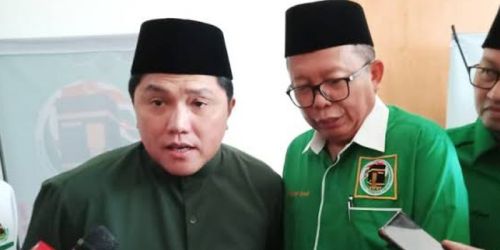 Menteri BUMN Erick Thohir dan petinggi PPP Arsrul Sani dalam satu kesempatan/Net