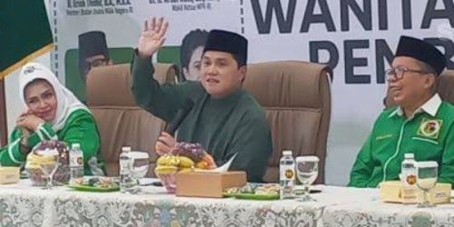 Meneg BUMN Erick Thohir dalam satu acara dengan PPP/Net