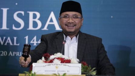 Menteri Agama RI, Yaqut Cholil menetapkan 1 Syawal 1444 H jatuh pada Sabtu, 22 April 2023. (Foto: Kemenag)