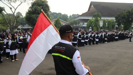 Pelepasan petugas PPIH ke Arab Saudi. (Foto: Kemenag)