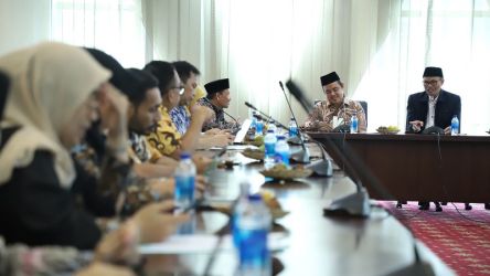 Rapat persiapan sidang isbat 1 Zulhijah 1444H. (Foto: Dok Kemenag)