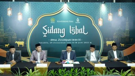 Sidang Isbat penetapan 1 Zulhijah 1444H. (Foto: Dok Kemenag)