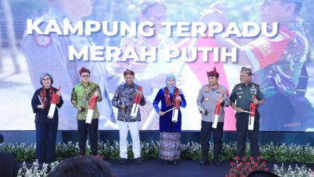 Pencanangan Kampung Terpadu Merah Putih. (Dok: Pemprov Jatim)