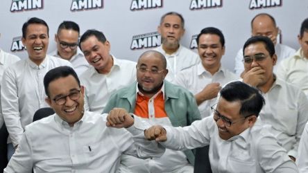 Formasi lengkap Timnas AMIN diumumkan pasangan Capres dan Cawapres Anies Baswedan dan Muhaimin Iskandar. (Foto: Repro)