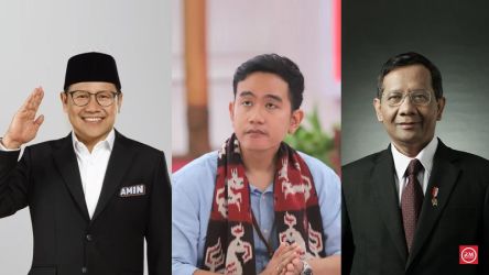 Kolase para Cawapres 2024. Muhaimin Iskandar, Gibran Rakabuming Raka dan Mahfud MD. (Foto: Repro)