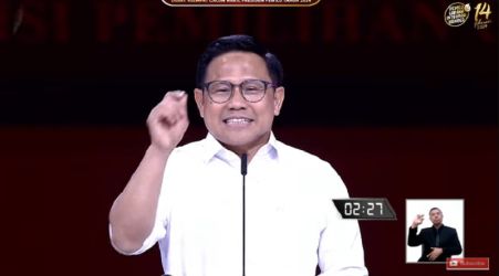 Cawapres nomor urut 1, Muhaimin Iskandar. (Foto: TangkapanLayar)