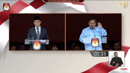 Capres nomor urut 1, Anies Baswedan dan Capres nomor urut 2, Prabowo Subianto. (TangkapanLayar)