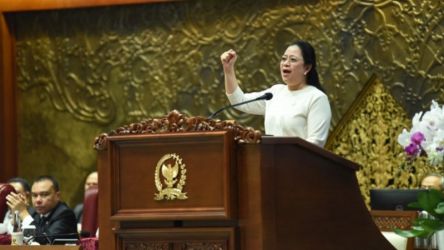 Ketua DPR RI, Puan Maharani saat rapat paripurna penutupan masa sidang III DPR RI tahun 2023-2024. (Foto: Dok DPR)