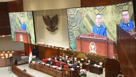 Wakil Ketua DPR RI Sufmi Dasco dalam Rapat Paripurna DPR RI ke-13 Pembukaan Masa Sidang IV Tahun Sidang 2023-2024. (Foto: Dok Parlementaria)