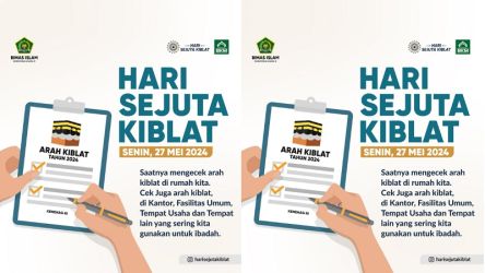 Hari Sejuta Arah Kiblat. (Foto: Ig @harisejutakiblat)