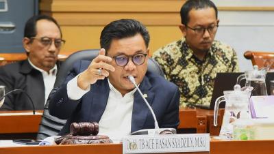 Wakil Ketua Komisi VIII Ace Hasan Syadzily saat RDP dengan Direktur Pendidikan Diniyah dan Pondok Pesantren, Kemenag. [Foto: Dok DPR]