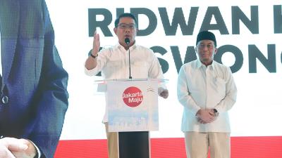 Pasangan Cagub dan Cawagub dari KIM Plus, Ridwan Kamil - Suswono.