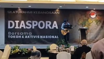 Acara diskusi “Silaturahmi Kebangsaan Diaspora Bersama Tokoh dan Aktivis Nasional”  sebelum ada pembubaran. [Foto/X Said Didu]