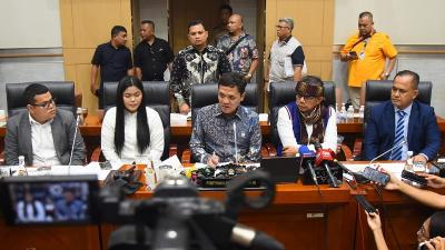 Ketua Komisi III DPR RI Habiburokhman, saat konferensi pers di Gedung Nusantara II, DPR RI, Senayan, Jakarta, Selasa (17/12). [Foto: Dok DPR/RMN]