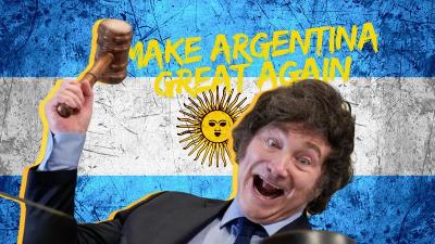 Presiden Argentina Javier Milei.--