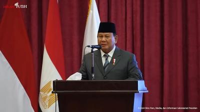 Presiden Prabowo Subianto saat bicara didepan mahasiswa Kairo Al Azhar. [Foto: TangkapanLayar YouTube Sekretariat Presiden/RMN]