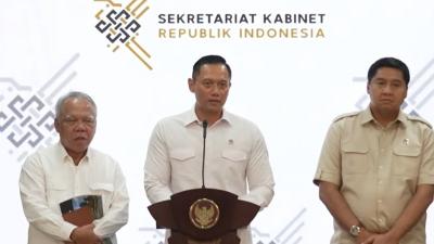 Menko Infrastruktur dan Kewilayahan Agus Harimurti Yudhoyono menyampaikan keterangan pers usai ratas bersama Presiden Prabowo [Foto: Youtube Setpres]