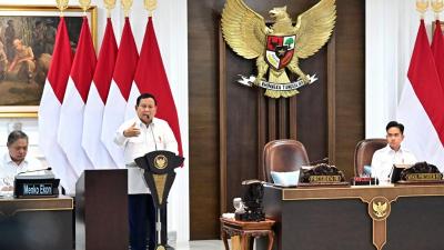 Presiden Prabowo Subianto saat Sidang Kabinet Paripurna di Istana Kepresidenan, Jakarta. Rabu 22 Januari 2025. [Foto: BPMI Setpres/RMN]