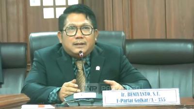 Anggota DPR RI Fraksi Golkar, Beniyanto Tamoreka - Tangkapan layar -