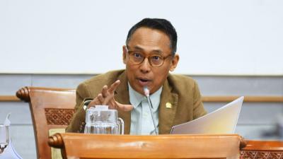 Anggota Komisi I DPR RI Junico Siahaan mengecam keras aksi brutal militer Israel terhadap Rumah Sakit (RS) Indonesia di Beit Lahiya, Gaza Utara. - Humas DPR -