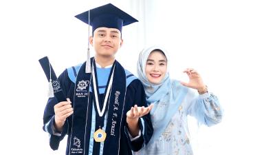 Rosail Aswaq Fillah Aruzzi dan ibunda Lia Aruzzi - Istimewa -
