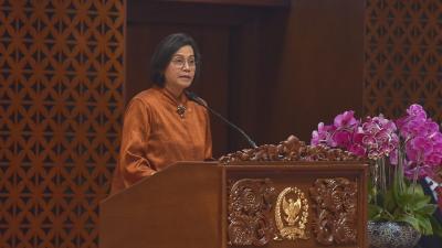 Menteri Keuangan (Menkeu) Sri Mulyani menyampaikan apresiasi kepada seluruh Fraksi DPR RI dalam Rapat Paripurna Masa Persidangan I Tahun Sidang 2025–2026 di Gedung Nusantara II, Senayan, Kamis (21/8/2025). -Humas DPR -