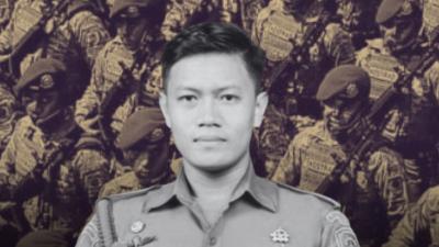 Praka Zaenal Mutaqim, gugur saat menjalani latihan HUT TNI 80, terjun payung di perairan Teluk Jakarta - Repro -