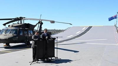 Keterangan pers bersama Presiden RI Prabowo Subianto dan Perdana Menteri Australia Anthony Albanese di atas Kapal HMAS Canberra di Garden Island Naval Base, Sydney, Australia - Foto: BPMI Setpres -