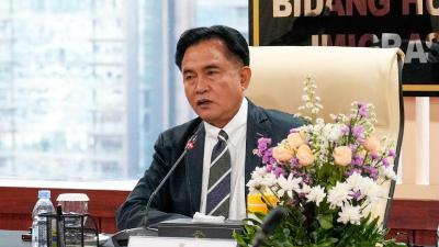 Menteri Koordinator Bidang Hukum, HAM, Imigrasi dan Pemasyarakatan Yusril Ihza Mahendra -