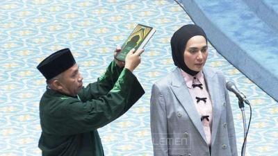 Sari Yuliati resmi sebagai Wakil Ketua DPR RI menggantikan Adies Kadir yang mengundurkan diri dari jabatannya - Tangkapan Layar TV Parlemen -