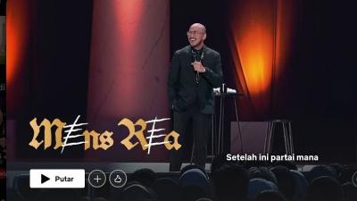 Stand up comedy bertajuk Mens Rea oleh komika Pandji Pragiwaksono - Repro -