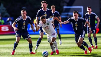 Timnas Maroko berhasil mengalahkan Skotlandia 1 -0. Hasil sementara mengantarkan Maroko pimpin grup C - FIFA -