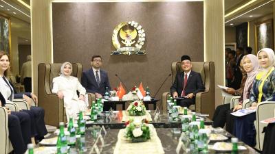 Ketua Komisi VIII DPR RI Marwan Dasopang saat menerima menerima delegasi Parlemen Turki bersama Grup Kerja Sama Bilateral (GKSB) DPR RI di Gedung Nusantara III DPR RI, Senayan, Jakarta, Kamis (2/7/2026). - Humas DPR -