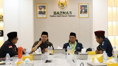 Pimpinan BAZNAS RI, Dr. H. Rizaludin Kurniawan saat menerima audensi pimpinan dan delegasi Gerakan Pemuda Islam (GPI) - Foto: Dok. BAZNAS -