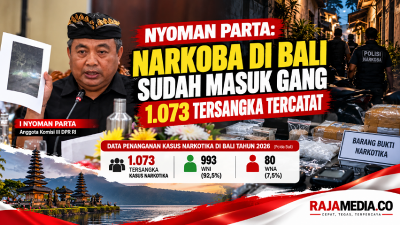 Anggota Komisi III DPR RI I Nyoman Parta menyebut narkoba kini tidak lagi hanya berkaitan dengan jaringan bandar, tetapi telah masuk hingga ke lingkungan permukiman. - RMN -