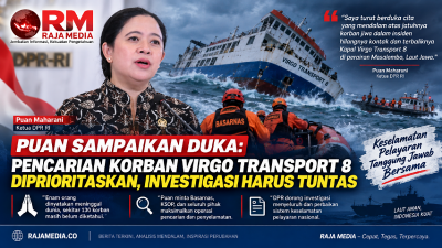Ketua DPR RI Puan Maharani menegaskan pencarian dan penyelamatan korban Virgo Transport 8 harus menjadi prioritas utama. - Ilustrasi RMN -