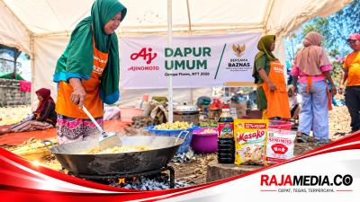 Ajinomoto dan BAZNAS membuka dapur umum bagi warga terdampak bencana di Flores - BAZNAS/RMN -