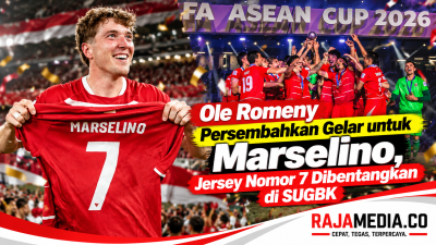 Penyerang Timnas Indonesia Ole Romeny mempersembahkan kemenangan untuk Marselino - RMN -