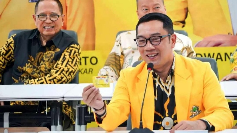 Gubernur Jabar Ridwan Kamil atau biasa disapa Kang Emil resmi bergabung dengan Partai Golkar/Repro