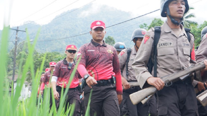 Ekpedisi darat siswa Pendidikan dan Pembentukan (Diktuk) Bintara Polri, SPN Polda Banten/Repro