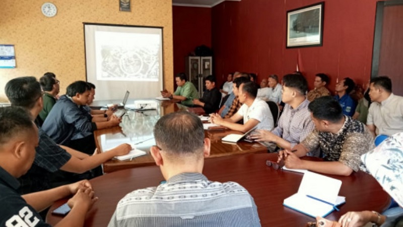 Rapat Persiapan Pemberangkatan Mudik Gratis 1444 H di Ruang Rapat Kantor Dinas Perhubungan Provinsi Banten Lantai 2, KP3B Curug, Kota Serang. (Foto: Dok Pemprov)