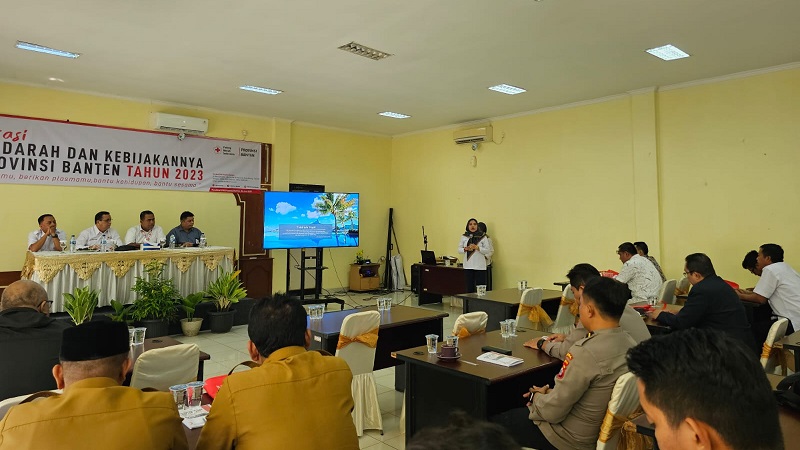 PMI Banten mengintesifkan sosialisasi donor darah untuk pemenuhan stok darah. (Foto: Istikomat)