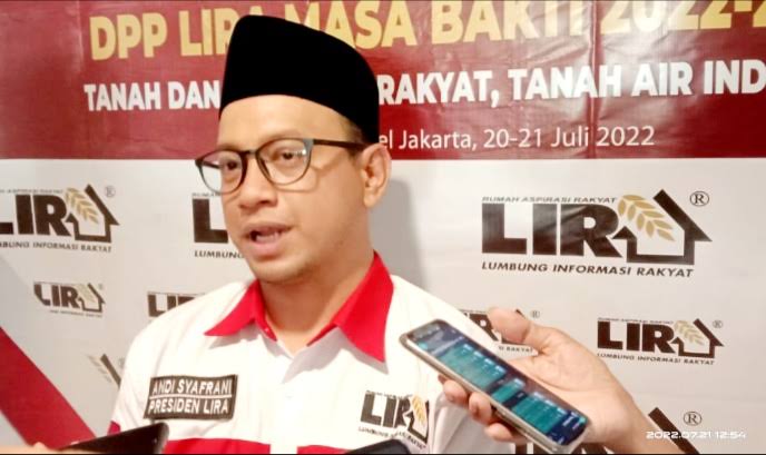 Presiden LIRA Andi Syafrani. (Foto: Dok LIRA)