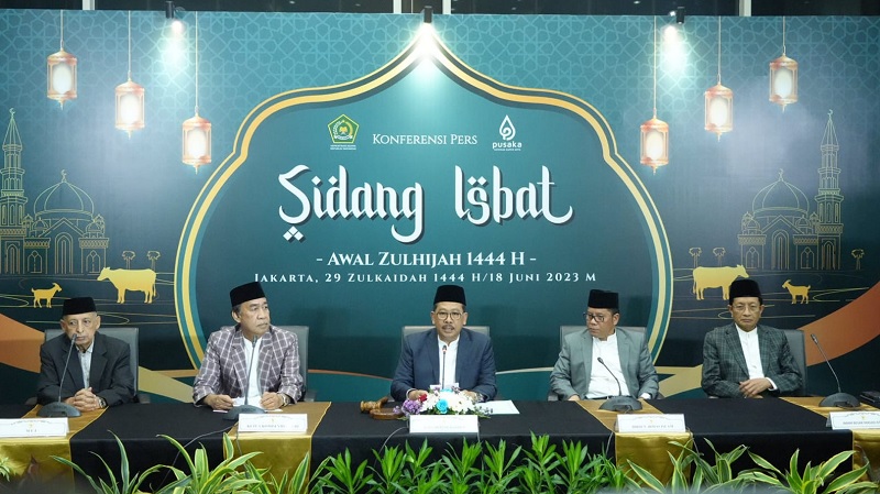 Sidang Isbat penetapan 1 Zulhijah 1444H. (Foto: Dok Kemenag)